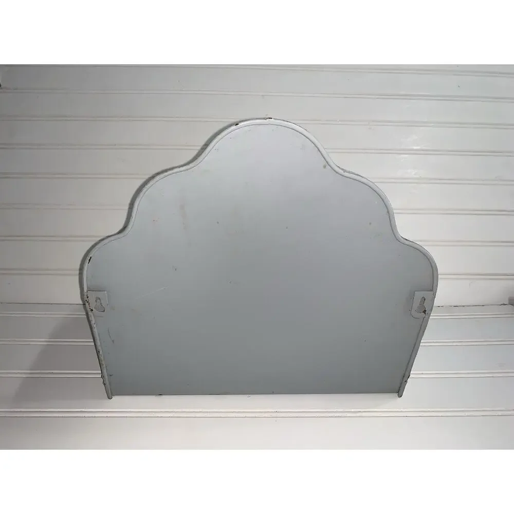 Metal Mail WALL POCKET Letter‎ Holder Organizer Farm House Grey Rusty